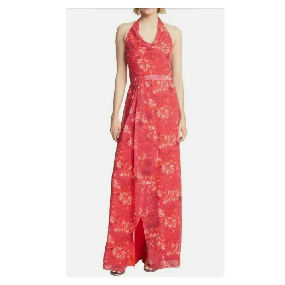 Halston Heritage Size 4 Halter Gown Dress NWT